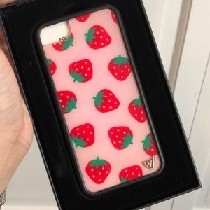 Wildflower strawberry phone case